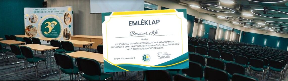 3,5 hónap alatt újítottuk meg a kamara 400 m²-es konferenciatermét