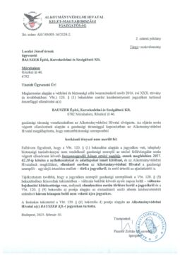 Felvétel az Alkotmányvédelmi Hivatal névjegyzékébe